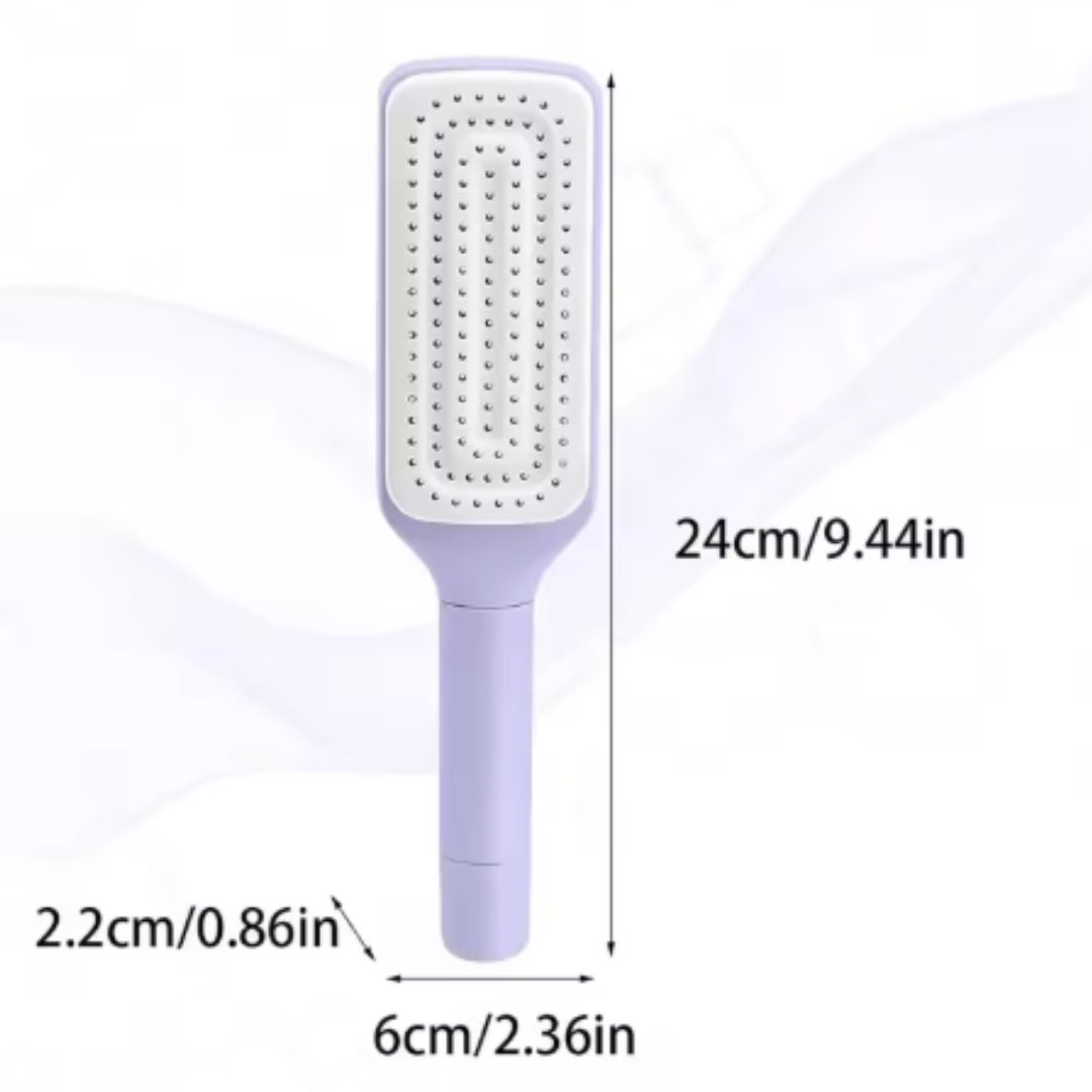 Retractable Bristle Self-Cleaning Brush