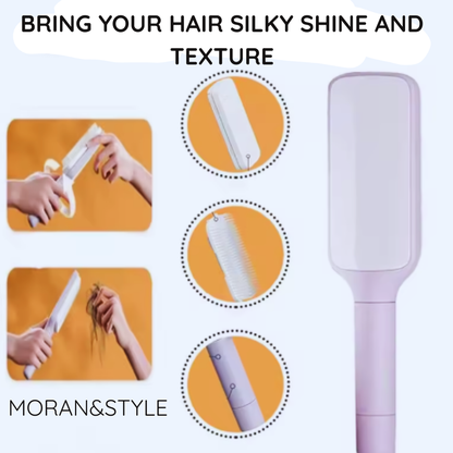 Retractable Bristle Self-Cleaning Brush